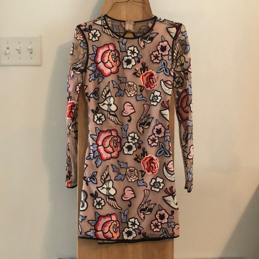 [NASTY GAL] In Tattoo Deep Mini Dress